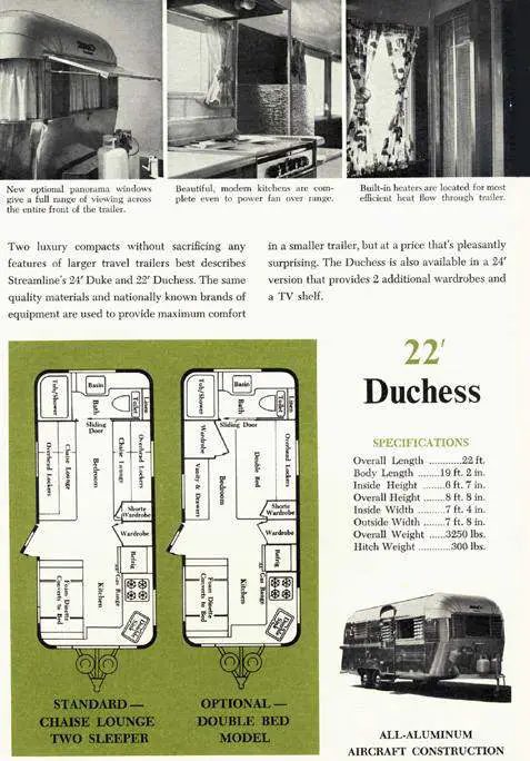 Vintage Camper Restoration - 1962 Streamline Dutchess - vintage ad