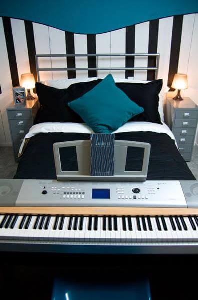 decorating a musical theme kids bedroom ideas 