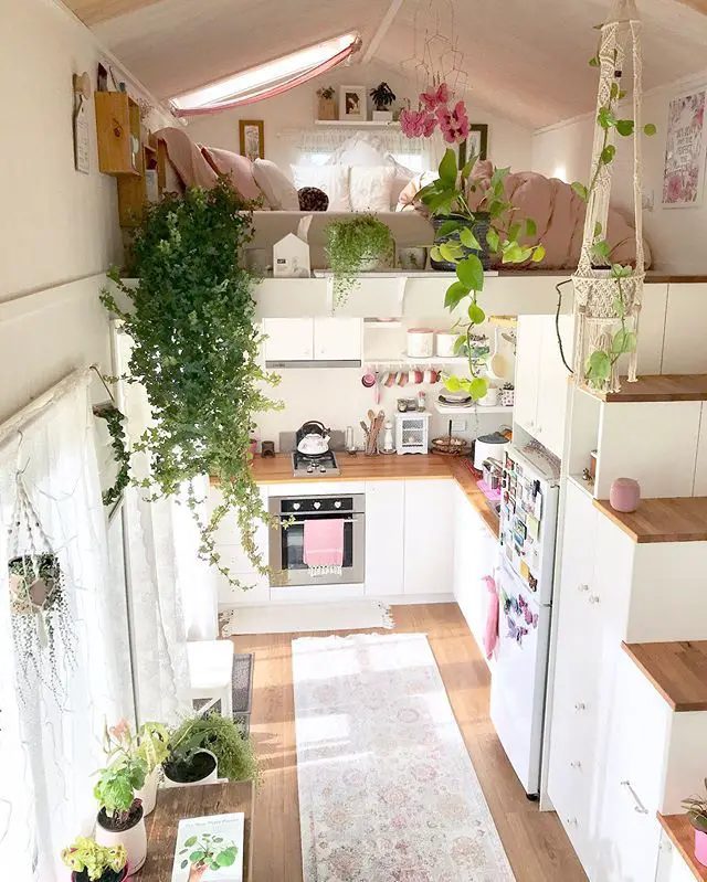 Shabby Chic Tiny House Looking Down