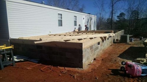 Building a Two-Story Addition onto a Manufactured Home- flooring the addition