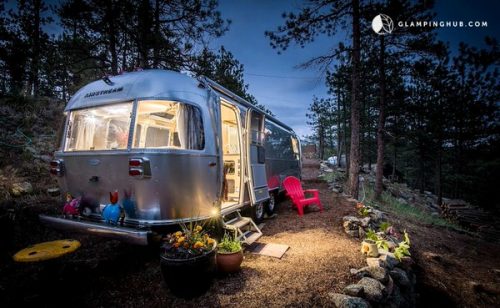 airstream glamping-rocky mountains exterior