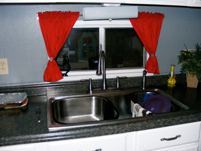 single wide kitchen remodel-kitchen window