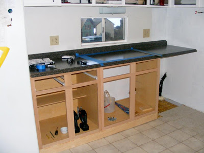 single wide kitchen remodel-countertop