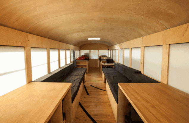 vintage buses-interior conversion