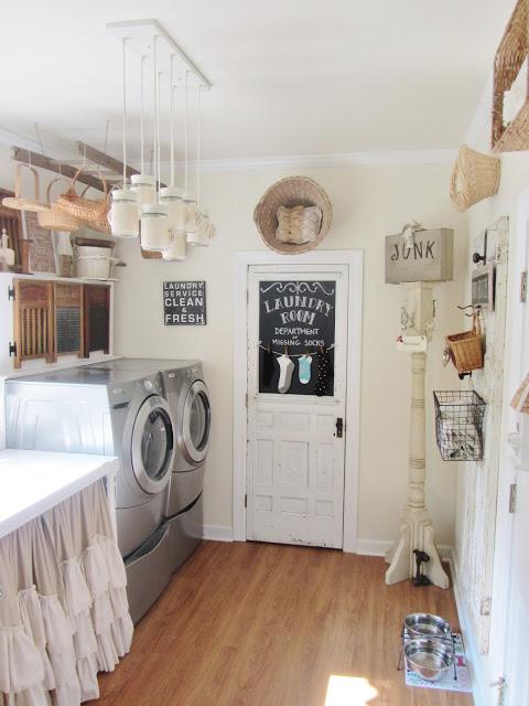 laundry room makeover ideas - country primitive