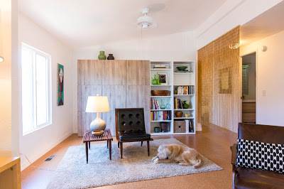 modern manufactured home remodel after - living room after 3
