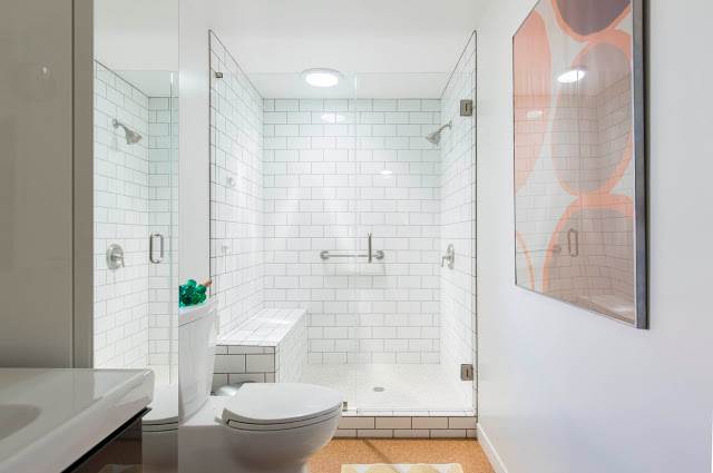 modern manufactured home remodel after - master bathroom after 3