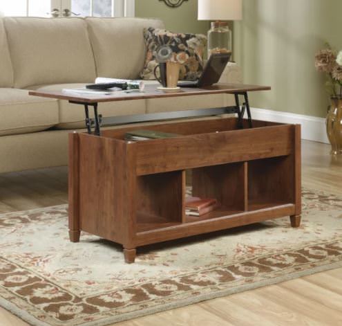 Smart multi-function furniture that's perfect for a small mobile home-convertible coffee table