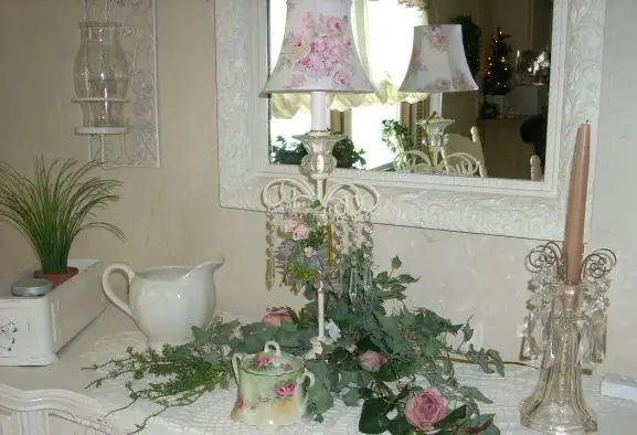 romantic mobile home dining room decor 3