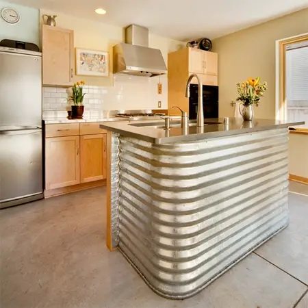 sheet metal home decor-sheet metal kitchen bar