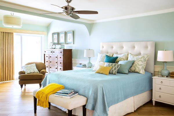cool colors in small space decorating
